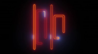 Neon Parıltısı Boşluğu Hizalama Yatay Simgesi - Modern Arayüzler için mükemmel Koyu arkaplan üzerindeki turuncu-kırmızı renkleri onu çağdaş uygulamalar veya parlak dokunuşlar arayan web siteleri için ideal kılar