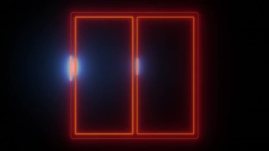 Neon Parıltısı İki Sayfa Simgesi - Modern Arayüzler için mükemmel Koyu arkaplan üzerindeki turuncu-kırmızı renkleri onu çağdaş uygulamalar veya parlak dokunuşlar arayan web siteleri için ideal kılar