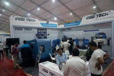 Rajkot, Gujarat, Hindistan. 27 Eylül 2024. Indo Tech kabin merkezi görünümü, Rajkot Makine Araçları 2024.