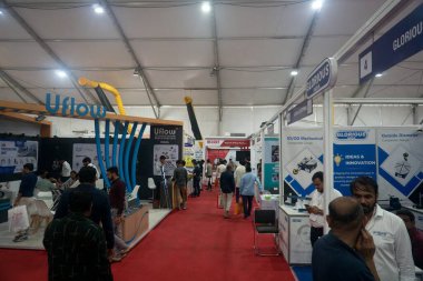 Rajkot, Gujarat, Hindistan. 27 Eylül 2024. Uflow merkez görünümü, Rajkot Makine Araçları 2024 'ü göster.