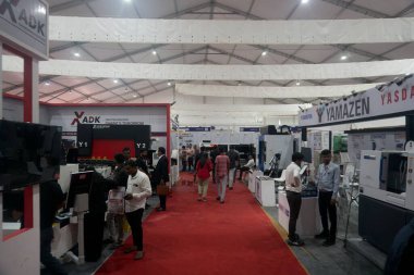 Rajkot, Gujarat, Hindistan. 27 Eylül 2024. Yamazen tezgahı, Rajkot Makine Araçları Gösterisi 2024.