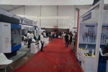 Rajkot, Gujarat, Hindistan. 27 Eylül 2024. Yamazen tezgahı, Rajkot Makine Araçları Gösterisi 2024.