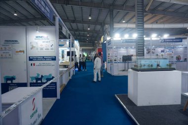 Gandhinagar, Gujarat, Hindistan. 21 Eylül 2024 'te. 13 Agri Asya Sergisi 2024 Staff Ziyaretçiler İçin Hazır.