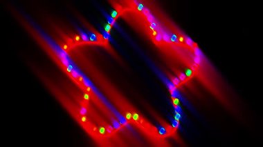 Canlandırılmış Görüntü ile Parlayan RGB Çiçek Şekilli Işık Dizgileri