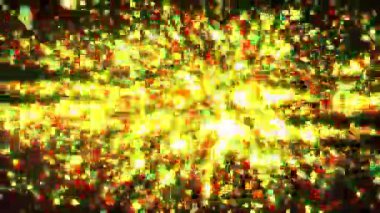 Tanınmış Kırmızı NEST Metni ile Göz Yakalayıcı Parçacık Patlaması Animasyonu - Başlıklar, Tanıtımlar veya Efektler için Renkli Soyut Arkaplan Videosu