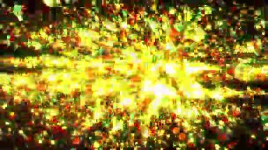 Etkili Parçacık Patlaması Animasyonu Parlak Kırmızı LOYALTY Metnini Vurguluyor - Başlıklar, Girişler veya Efektler için Özet Arkaplan Videosu Başlatılıyor