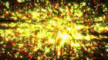 Belirgin Kırmızı Kalp Metni ile Çarpıcı Parçacık Patlaması Animasyonu - Başlıklar, Tanıtımlar veya Efektler için Özgün Soyut Arkaplan Videosu