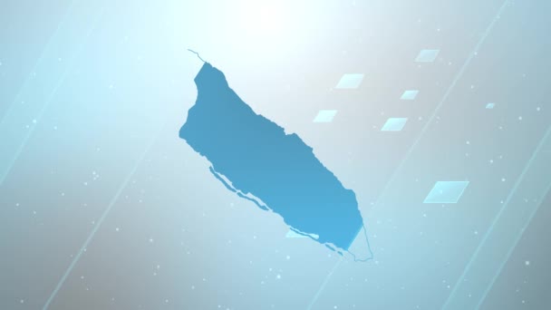 Aruba Country Map Baggrund Åbner Arbejder Med Alle Redigeringsprogrammer Egnet – Stock-video