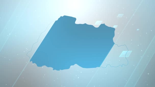 Israel Country Map Background Opener Práce Všemi Editačními Programy Vhodné — Stock video
