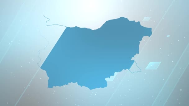 Bulgarien Landkarte Hintergrundöffner Funktioniert Mit Allen Editierprogrammen Geeignet Für Patriotische — Stockvideo