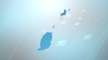 Grenada Ülke Haritası Açıcı, Vatansever Programlar, Kurumsal Girişimler, Turizm, Sunumlar İçin Uygun, Tüm Düzenleme Programlarıyla Çalışıyor