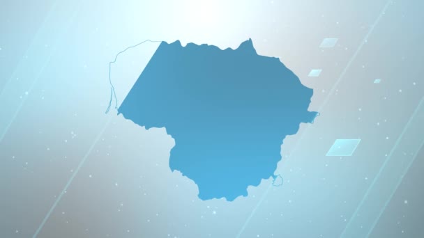 Litwa Kraj Mapa Kontekst Opener Pracuje Wszystkimi Programami Edycyjnymi Nadaje — Wideo stockowe