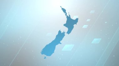 Yeni Zelanda Ülke Haritası Açıcı, Vatansever Programlar, Kurumsal Girişler, Turizm, Sunumlar İçin Uygun, Tüm Düzenleme Programlarıyla Çalışıyor