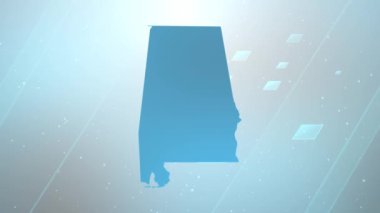 Alabama Eyaleti (ABD) Harita Arkaplan Açıcı, Vatansever Programlar, Şirket Girişimleri, Turizm, Sunumlar İçin Uygun, Tüm Düzenleme Programlarıyla Çalışıyor