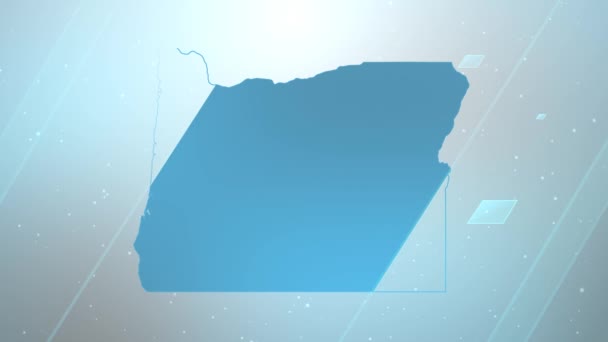 Oregon State Usa Map Background Opener Funciona Con Todos Los — Vídeos de Stock