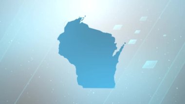Wisconsin Eyaleti (ABD) Harita Arkaplan Açıcı, Vatansever Programlar, Şirket Girişimleri, Turizm, Sunumlar İçin Uygun, tüm düzenleme programlarıyla çalışır