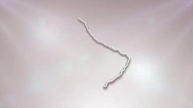 Barbados Ülke 3D Haritası Vatansever Programlar, Kurumsal Girişler, Turizm, Sunumlar İçin Uygun