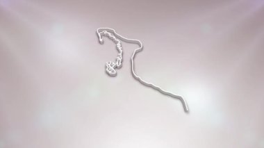 Kiribati Ülkesi 3D Vatansever Programlar, Kurumsal Girişler, Turizm, Sunumlar İçin Giriş Haritası