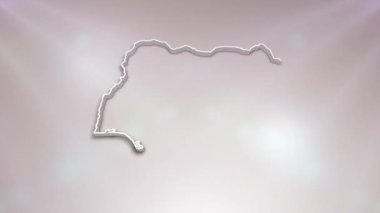 Nijerya Ülkesi 3D Vatansever Programlar, Kurumsal Girişimler, Turizm, Sunumlar İçin Giriş Haritası