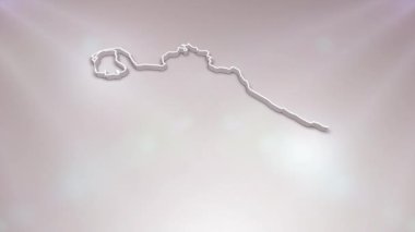 Türkmenistan Ülkesi 3D Vatansever Programlar, Kurumsal Girişler, Turizm, Sunumlar İçin Uygun Harita