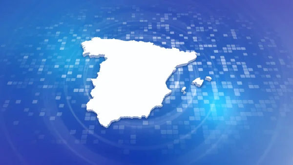 Spanien Karta Över Minimal Företagsbakgrund Multi Purpose Bakgrund Med Ringar — Stockfoto