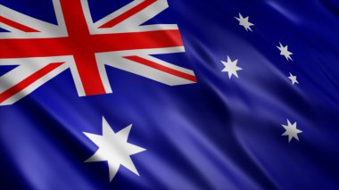 Avustralya Ulusal Bayrağı, Yüksek Kaliteli Dalgalanan Bayrak Resmi 