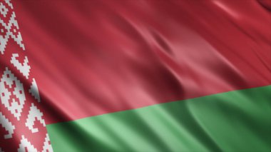 Belarus Ulusal Bayrağı, Yüksek Kaliteli Dalgalanan Bayrak Resmi 