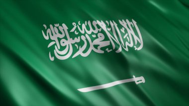 Suudi Arabistan Ulusal Bayrağı, Yüksek Kaliteli Dalgalanan Bayrak Resmi 