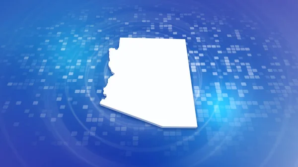 Arizona State Usa Carte Sur Fond Entreprise Minimal Arrière Plan — Photo