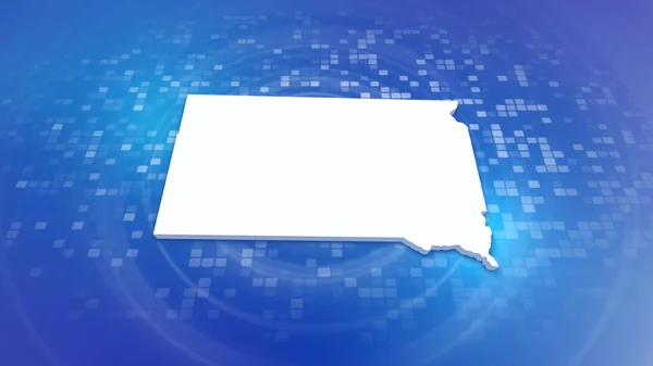South Dakota State Usa Map Minimal Corporate Background Multi Purpose — Φωτογραφία Αρχείου