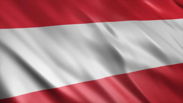 Oostenrijk Nationale Vlag Hoge Kwaliteit Zwaaien Vlag Afbeelding — Stockfoto