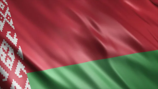Belarus National Flag High Quality Waving Flag Image — Stock Photo, Image