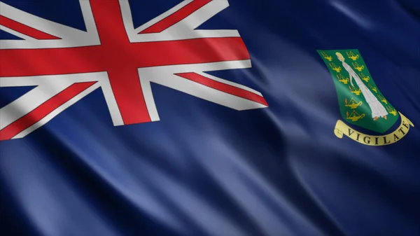 Brittiska Jungfruöarna Nationell Flagga Hög Kvalitet Viftande Flagga Bild — Stockfoto