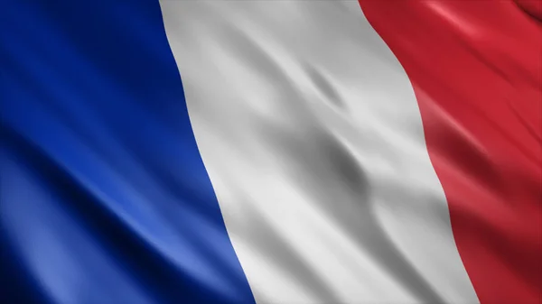 Frankrijk Nationale Vlag Hoge Kwaliteit Zwaaien Vlag Afbeelding — Stockfoto