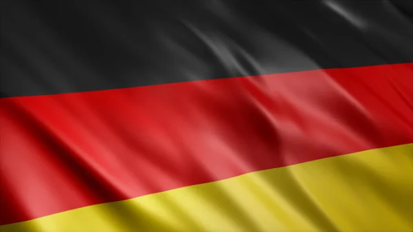 Germany National Flag High Quality Waving Flag Image — Stock Photo, Image