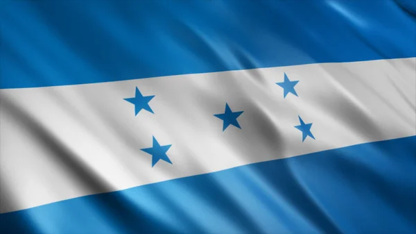 Honduras Nemzeti Zászló Kiváló Minőségű Integető Zászló Kép — Stock Fotó