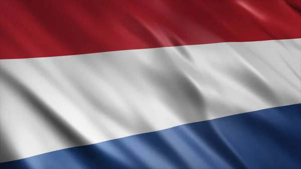 Netherlands National Flag High Quality Waving Flag Image — Stock Photo, Image