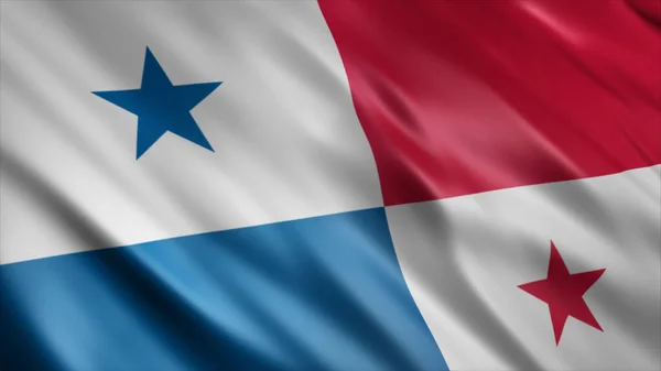 Государственный Флаг Панамы Изображение Размахивания Флагом Высокого Качества — стоковое фото