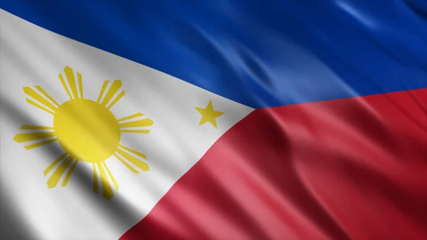 Государственный Флаг Филиппин Изображение Размахивания Флагом Высокого Качества — стоковое фото