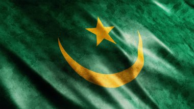 Moritanya Ulusal Grunge Bayrağı, Yüksek Kaliteli Grunge Bayrağı 