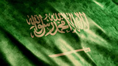Suudi Arabistan Ulusal Grunge Bayrağı, Yüksek Kalite Grunge Görüntü 