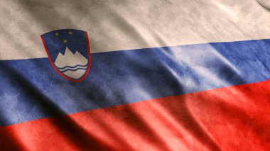 Slovenya Ulusal Grunge Bayrağı, Yüksek Kaliteli Grunge Bayrağı Resmi 