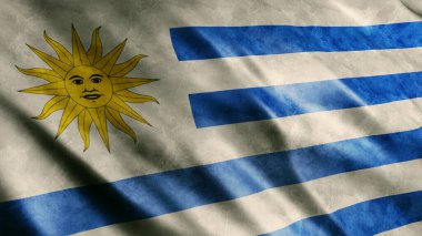 Uruguay Ulusal Grunge Bayrağı, Yüksek Kaliteli Grunge Bayrağı 