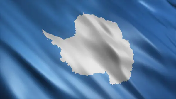 Antarctica Nationale Vlag Hoge Kwaliteit Golvende Vlag Afbeelding — Stockfoto