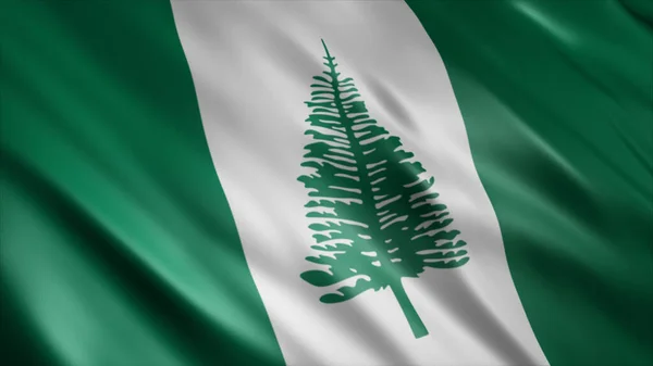 Norfolk Island Nationale Vlag Hoge Kwaliteit Zwaaien Vlag Afbeelding — Stockfoto