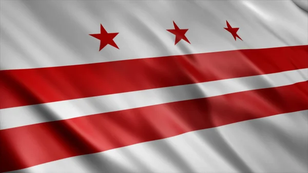 Washington Eyaleti Usa Yüksek Kalite Dalgalanan Bayrak Resmi — Stok fotoğraf