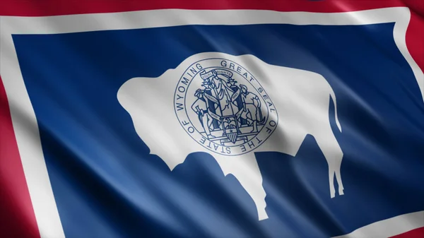 Vstate Estados Unidos Bandeira Bandeira Ondulada Alta Qualidade Imagem — Fotografia de Stock
