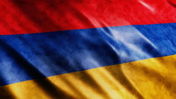Ermenistan Ulusal Grunge Bayrağı Yüksek Kaliteli Grunge Bayrağı — Stok fotoğraf