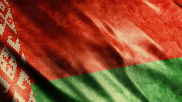 Білоруський Національний Грандж Прапор Зображення Високоякісного Грандж Прапора — стокове фото