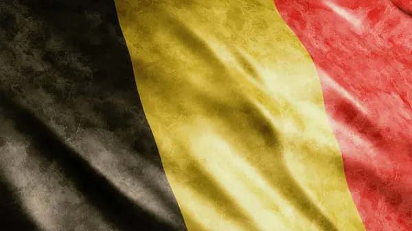 Bandera Grunge Nacional Bélgica Bandera Grunge Alta Calidad Imagen — Foto de Stock